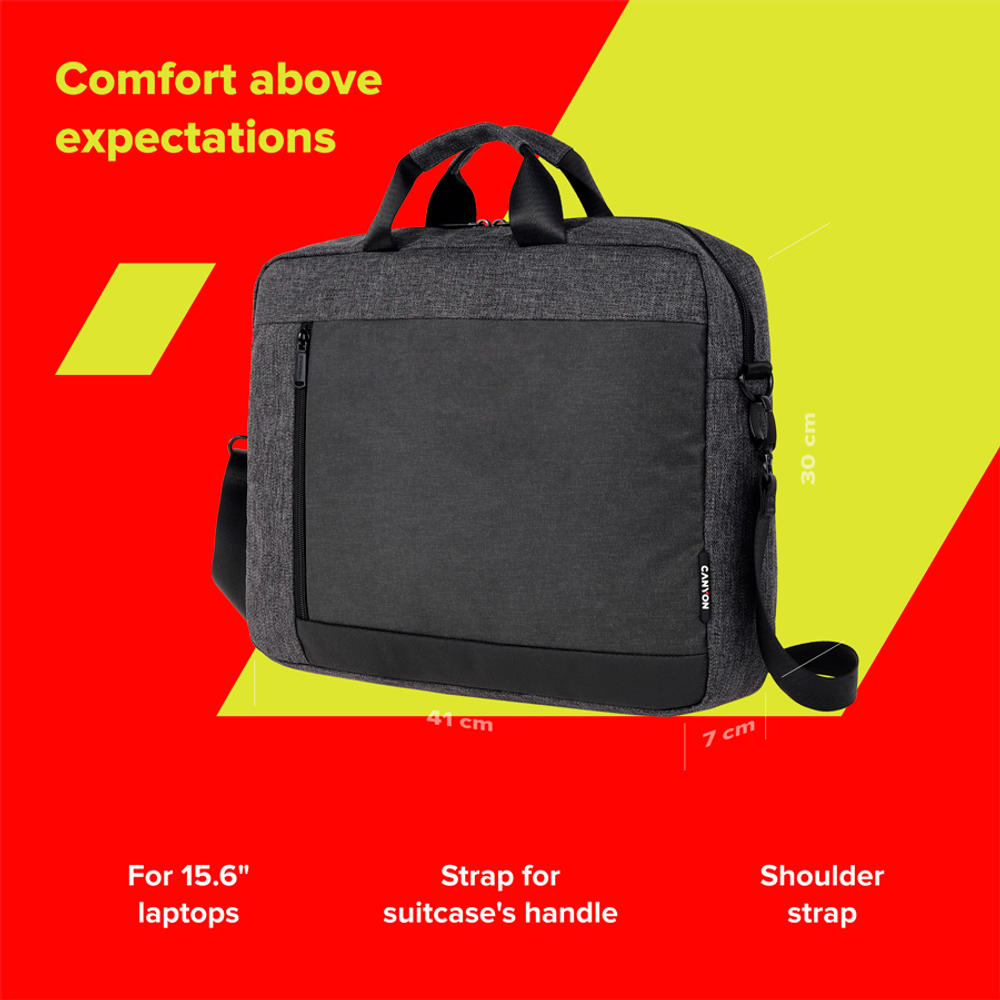 CANYON B-5 Torba za Laptop 15.6 inča, Tamno Siva slika 6