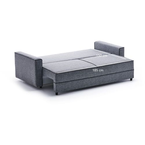 Ece - Grey Grey 3-Seat Sofa-Bed slika 10