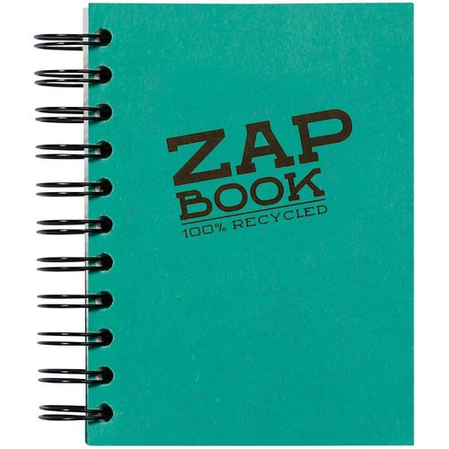 Clairefontaine Zap book A6 80gr 160L, mix boja, spiralni uvez, bjanko, 100% reciklirani papir slika 4