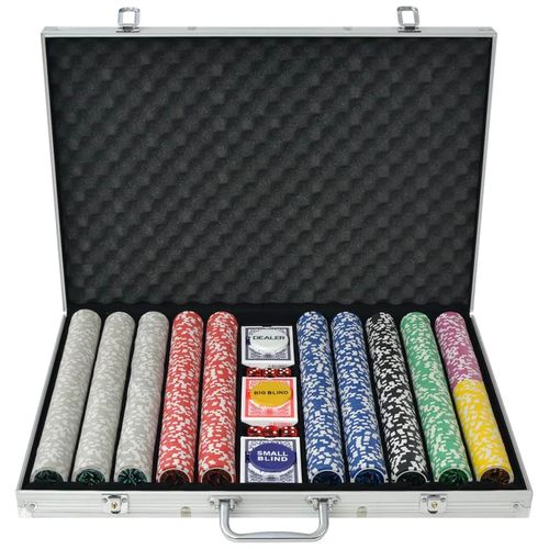 Set za Poker s 1000 Laserskih Žetona Aluminijum slika 17