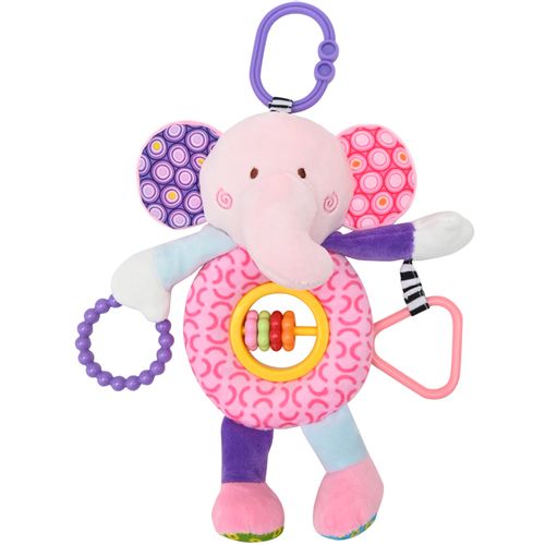 LORELLI ACTIVITY TOY Edukativna Igračka za Kolica Elephant Pink slika 2