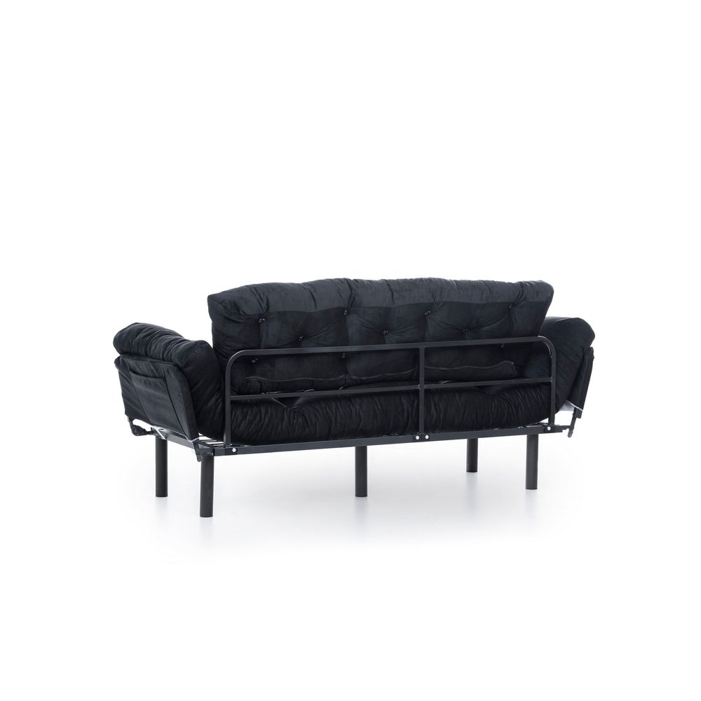 Nitta Triple - Crni Troosni Sofa na Razvlačenje slika 12