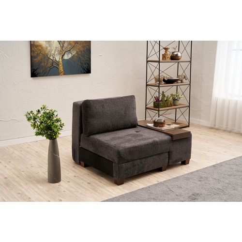 Perenna Chenille Right - Anthracite Anthracite 1-Seat Sofa-Bed slika 2