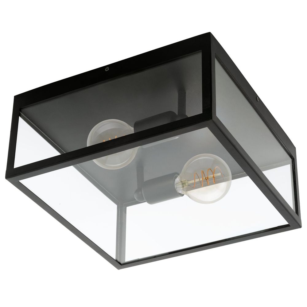 Eglo stropna lampa 'Charterhouse' - crna/staklo slika 1