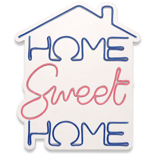 Wallity Ukrasna plastična LED rasvjeta, Home Sweet Home - Blue, Pink slika 11