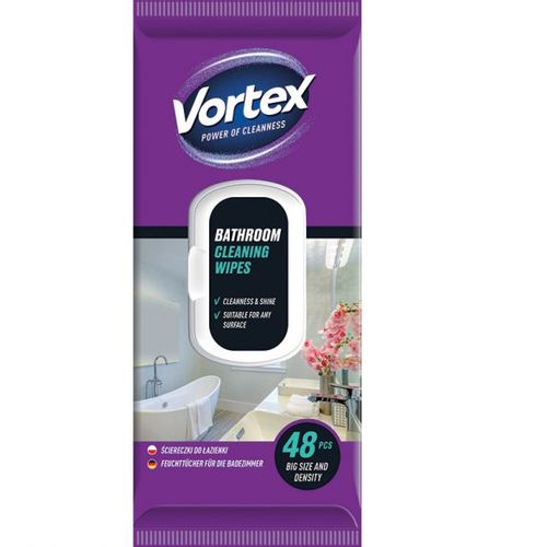 Vortex vlažne maramice za čišćenje kupaonice sa zatvaračem 48kom. slika 1