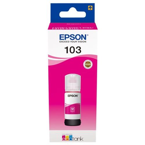 Tinta Epson 103, C13T00S34A, EcoTank, Magenta, ink bottle  slika 1