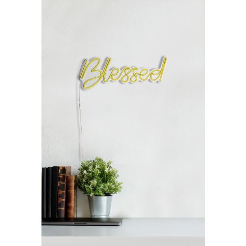 Wallity Ukrasna plastična LED rasvjeta, Blessed - Yellow slika 11