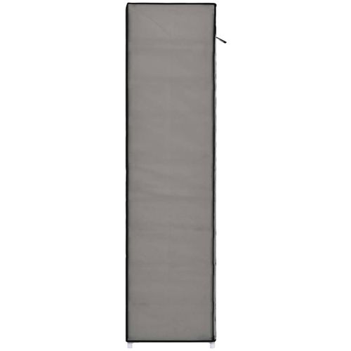 282434 Shoe Cabinet with Cover Grey 115x28x110 cm Fabric slika 15