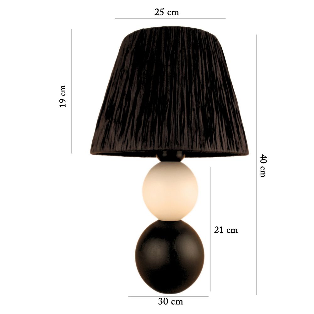 YL618 Crna i Bijela Stolna Lampa slika 3