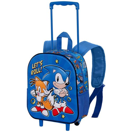 Sonic The Hedgehot Lets Roll 3D ruksak na kotačima 34cm slika 3