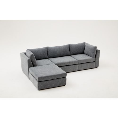 Ugaona Sofa Mottona v2 - Siva slika 4