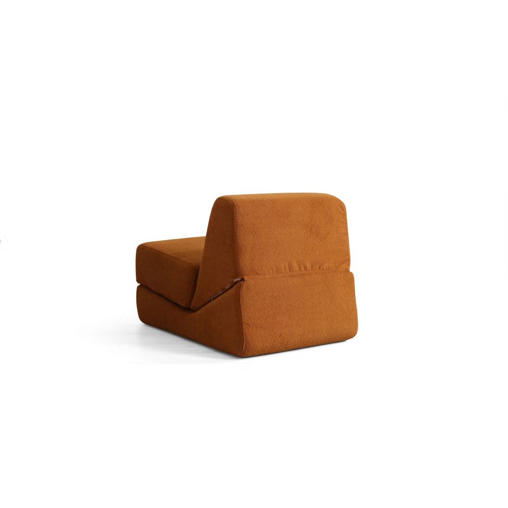Origami Konvertibilni - Mat Narandžasti 1-Sjedalni Sofa-Krevet slika 4