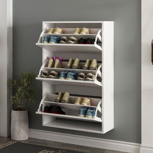 Lupa 3 - White White Shoe Cabinet slika 2