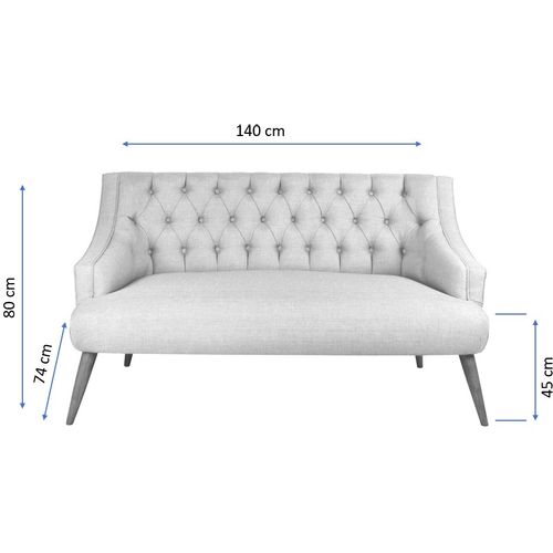 Lamont - Indigo Blue Indigo Blue 2-Seat Sofa slika 10