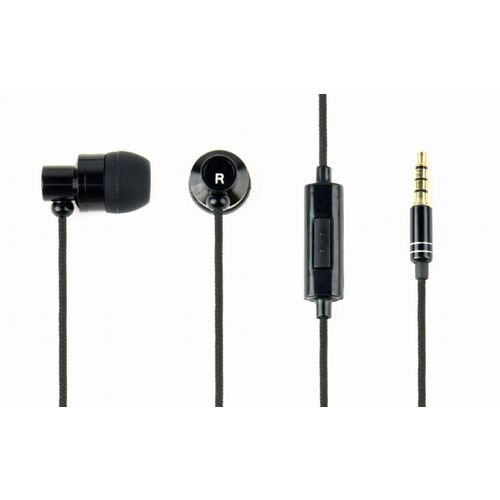 Gembird MHS-EP-CDG-B Stereo Metal Earphones with Microphone and Volume Control PARIS, 4-pin 3.5mm Stereo, Black slika 2
