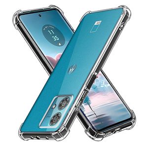 Techsuit Shockproof Clear Silicone prozirna maskica otporna na udarce za Motorola Edge 40 Neo