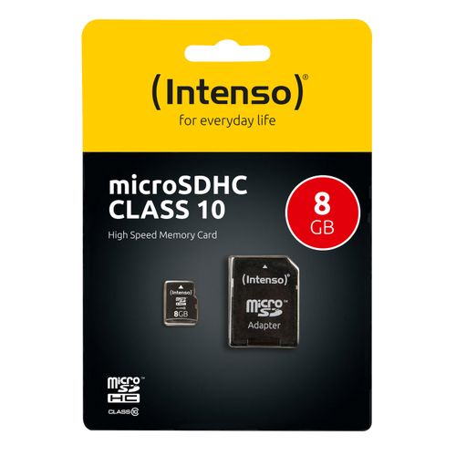 Intenso microSDHC 8GB Class 10 memorijska kartica, brzina 25MB/s slika 3