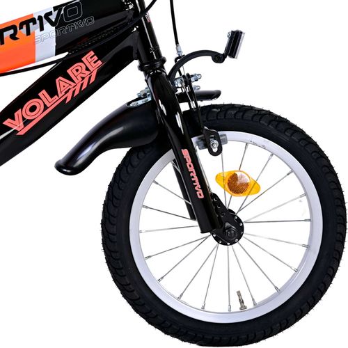 Dječji bicikl Volare Sportivo 14" s dvije ručne kočnice neon narančasti slika 4