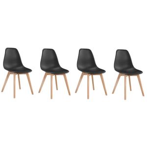 GOODHOME Blagovaonske stolice 4 kom - Black 