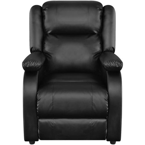 Masažna stolica od umjetne kože crna slika 30