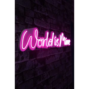 Wallity Ukrasna plastična LED rasvjeta, World is Mine - Pink