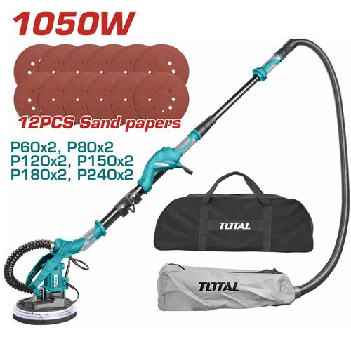 TOTAL Brusilica za zidove,1050w,225mm,12kom brusnog papira TWS10501 slika 1