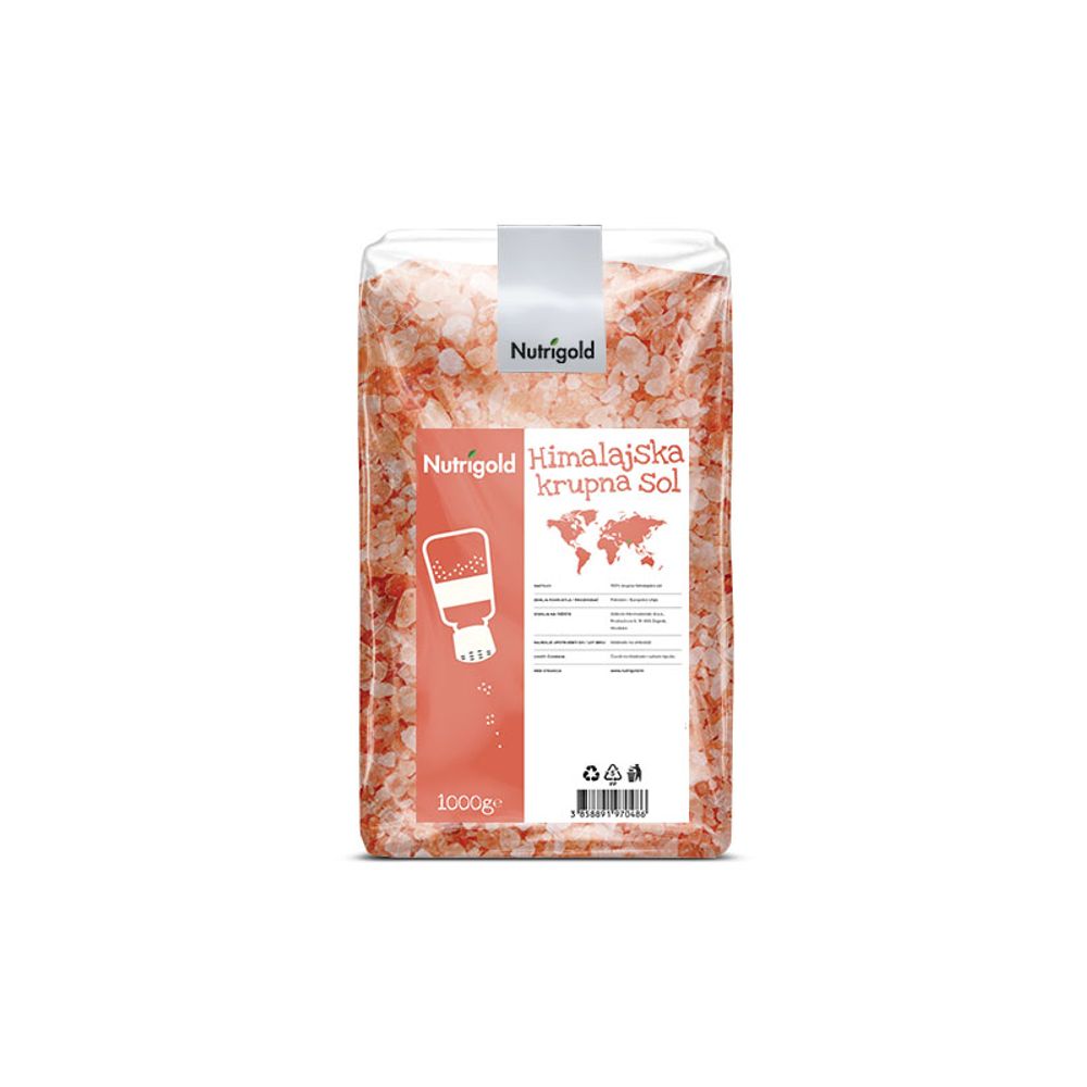Nutrigold Himalajska krupna so 1000g slika 1