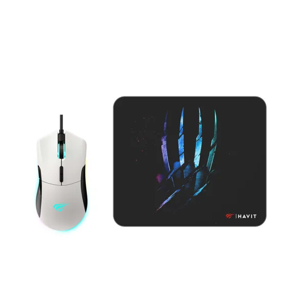HAVIT GAMENOTE MIŠ LED+PODLOGA GAMING HV-MS1037CM RGB USB slika 4