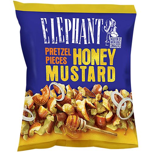 Elephant Pretzel Pieces - med, senf i luk 125g slika 1