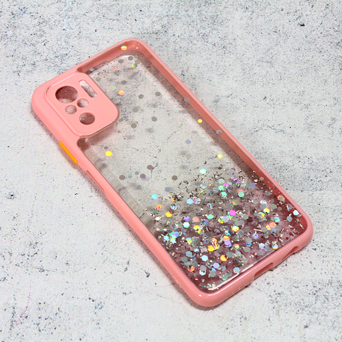 Maska Frame Glitter za Xiaomi Redmi Note 10 4G/Note 10s roze slika 1