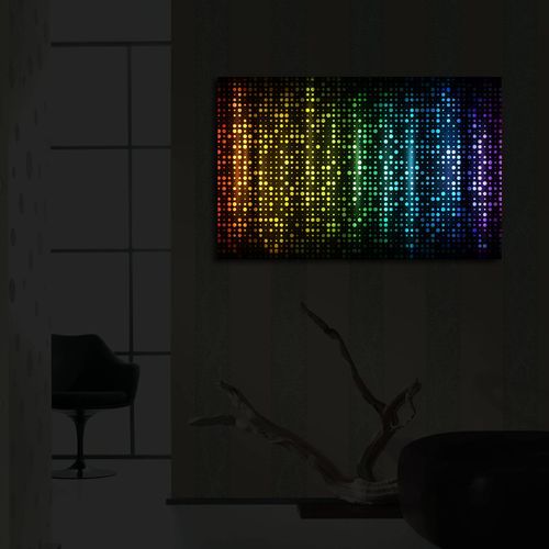 4570İACT-37 Multicolor Decorative Led Lighted Canvas Painting slika 1