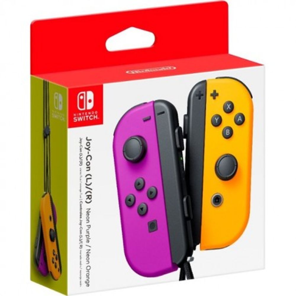 Nintendo Switch Joy-Con Pair Neon Purple + Neon Orange slika 2