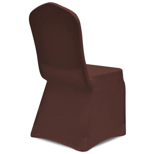 Rastezljive navlake za stolice 6 kom Smeđa boja slika 4