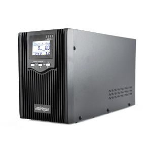 Gembird 2000VA pure sine wave UPS, LCD display, USB, black