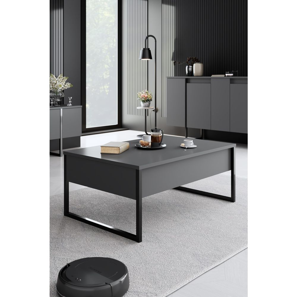 Luxe - Antracit, Crni Orah Set Namještaja za Dnevni Boravak slika 4