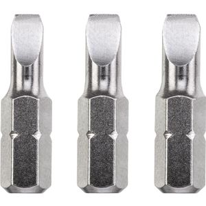 KWB industrial steel bit nastavak za odvijač ravni, 3 kom