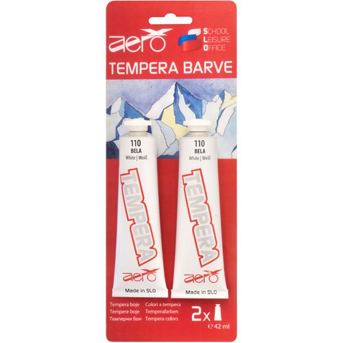 Aero Tempera 2x42 ml tubice 2 kom blister Bijela Boja 9221-2110 slika 1