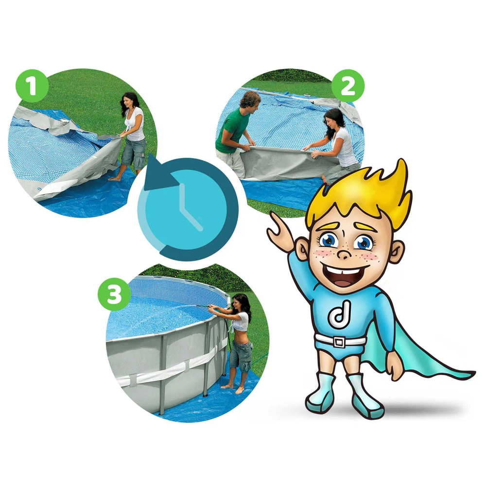 Vrtni bazen s okvirom 366 x 76 cm 16-u-1 Bestway 56416 slika 4