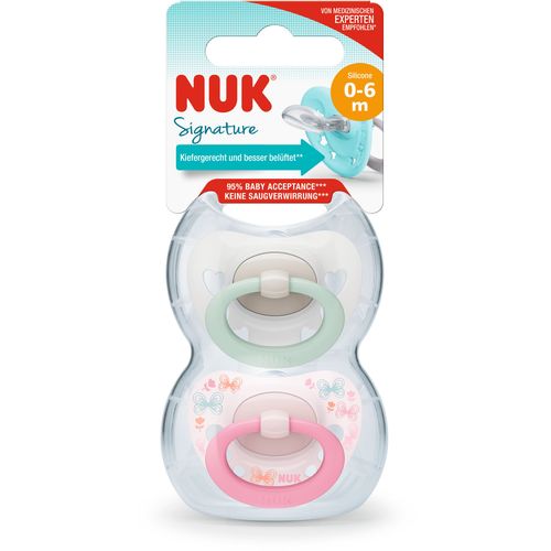 NUK duda varalica - silikon Signature (0-6 m), 2 kom multicolor 10730617 slika 2