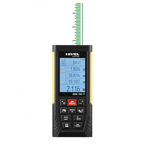 Nivel System HDM-70G laserski daljinomjer 50 metara bluetooth slika 1