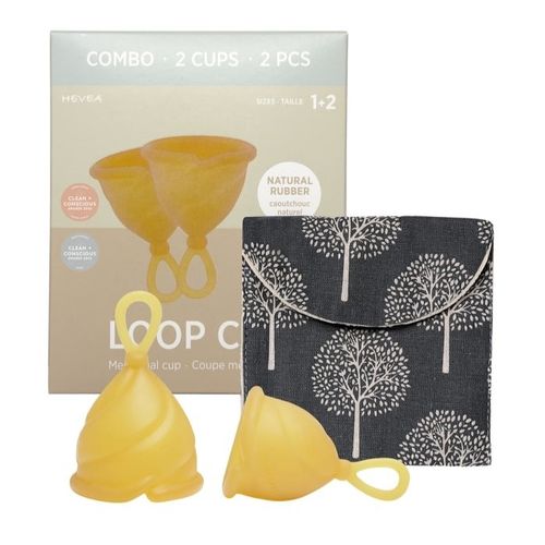 Hevea menstrualna čaša od prirodne gume Loop Cup, Combo, vel. 1 i 2 slika 2