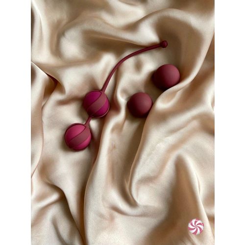 Vaginalne kuglice Lola games Set for Easy and Medium Level Love Story Valkyrie Wine Red slika 2