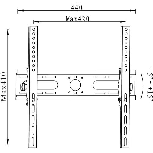 Nosač za TV podesivi OLIMP-414 25"-52" slika 2