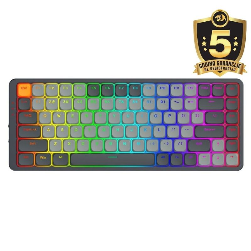 Redragon REDRAGON K652GG-RGB-PRO Bežična Mehanička Tipkovnica image