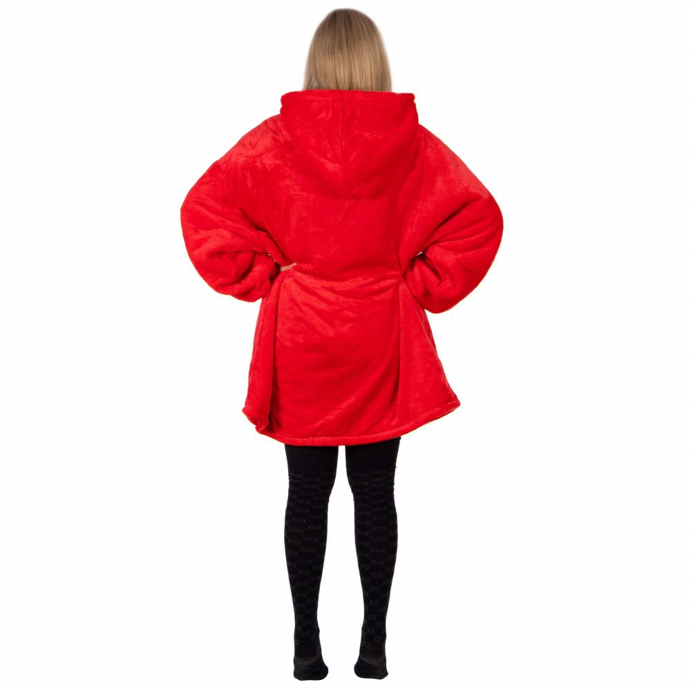 Springos mekana oversize majica u obliku deke, crvena slika 6