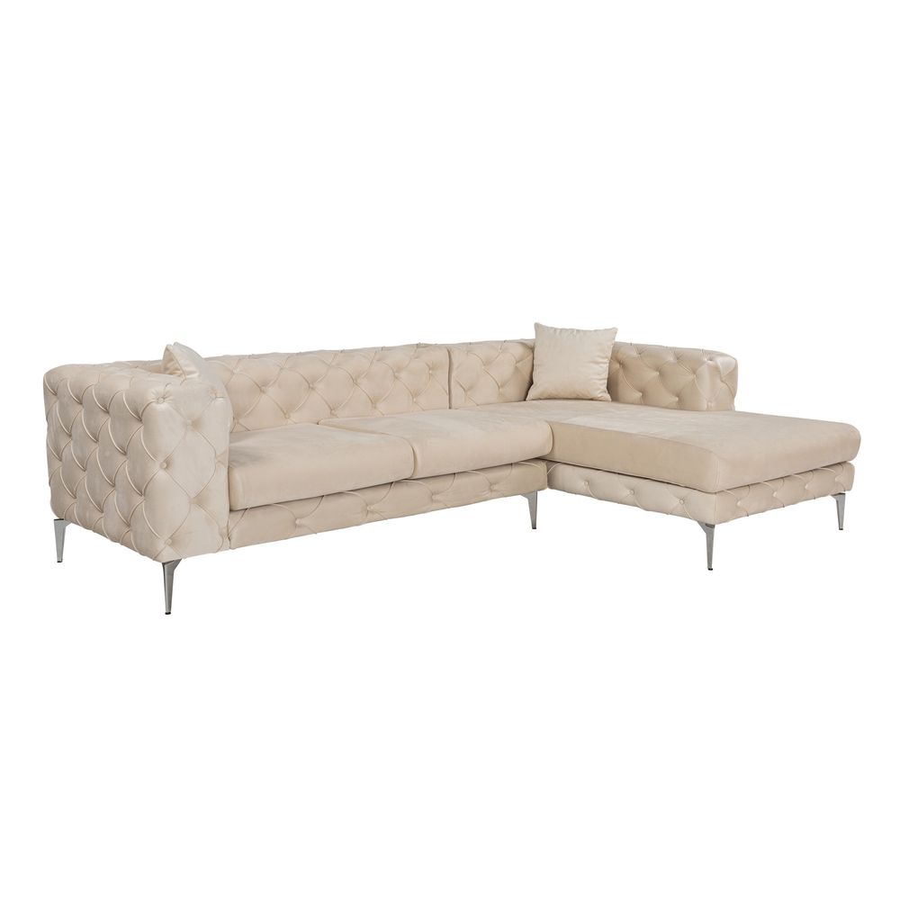 Como Eco Right - Bež Ugaona Sofa slika 3
