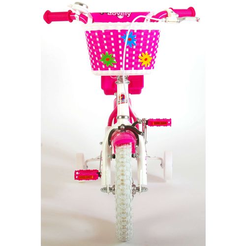 Dječji bicikl Volare Lovely 12" s dvije ručne kočnice roza-bijeli slika 11