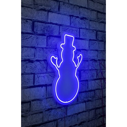 Wallity Ukrasna plastična LED rasvjeta, Snowman - Blue slika 1