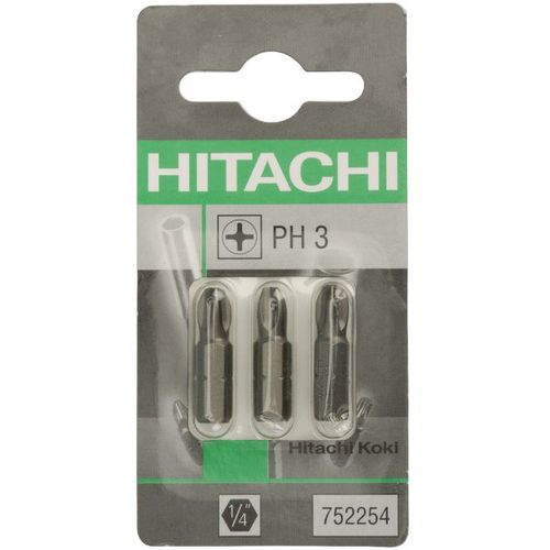 HiKOKI Set bitova 752254 PH 3 1/4” (3/1) slika 1